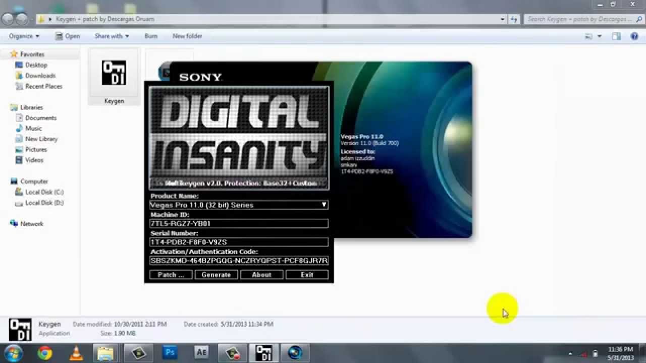 Sony vegas 10 keygen digital insanity